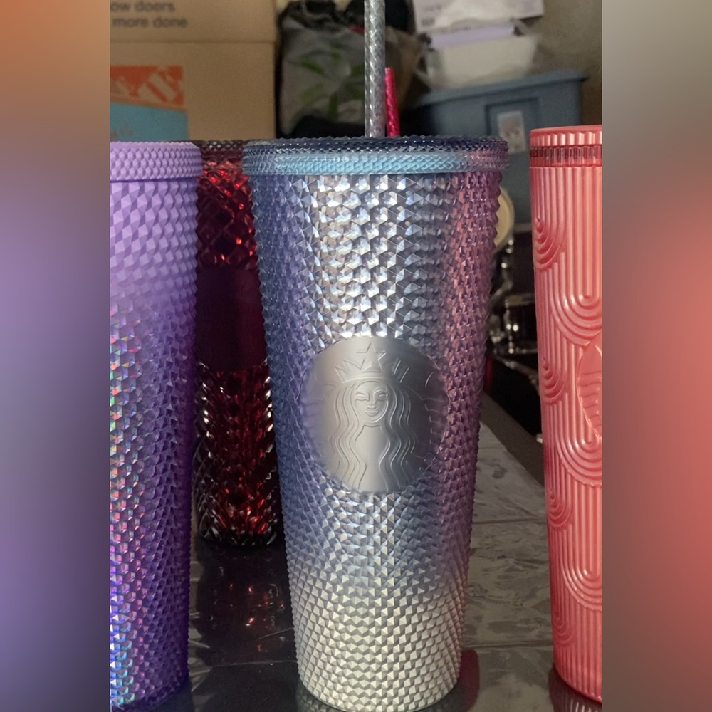 NWT 2023 Starbucks Holiday Launch Winter Blue Silver Cold Tumbler ❄️🩶